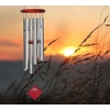 image:imageWoodstock Chimes Pluto Wind Chime for Outside 27 Bronze Small Light Airy Sound for Outdoor Garden Patio Porch Decor Encore Collection DCB27Chimes of Pluto  Silver