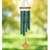 image:imageWoodstock Chimes Pluto Wind Chime for Outside 27 Bronze Small Light Airy Sound for Outdoor Garden Patio Porch Decor Encore Collection DCB27Verdigris