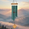 image:imageWoodstock Chimes Pluto Wind Chime for Outside 27 Bronze Small Light Airy Sound for Outdoor Garden Patio Porch Decor Encore Collection DCB27Verdigris