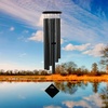 image:imageWoodstock Chimes Pluto Wind Chime for Outside 37 Black Wood Medium Tone Sound for Outdoor Garden Patio Porch Decor Gifts Encore Collection DCKK37Black