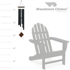 image:imageWoodstock Chimes Pluto Wind Chime for Outside 37 Black Wood Medium Tone Sound for Outdoor Garden Patio Porch Decor Gifts Encore Collection DCKK37Black Teak