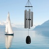 image:imageWoodstock Chimes Signature Collection Bells of Paradise Bronze 32 Decor Designs Wind Chimes for Outdoor Patio Home or Garden Dcor BPMBRAntique Silver