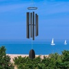image:imageWoodstock Chimes Signature Collection Bells of Paradise Bronze 32 Decor Designs Wind Chimes for Outdoor Patio Home or Garden Dcor BPMBRBlack