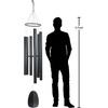 image:imageWoodstock Chimes Signature Collection Bells of Paradise Bronze 32 Decor Designs Wind Chimes for Outdoor Patio Home or Garden Dcor BPMBRBlack