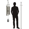 image:imageWoodstock Chimes Signature Collection Bells of Paradise Bronze 32 Decor Designs Wind Chimes for Outdoor Patio Home or Garden Dcor BPMBRSilver