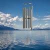 image:imageWoodstock Chimes Signature Collection Bells of Paradise Bronze 32 Decor Designs Wind Chimes for Outdoor Patio Home or Garden Dcor BPMBRSilver