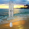 image:imageWoodstock Chimes Signature Collection Bells of Paradise Bronze 32 Decor Designs Wind Chimes for Outdoor Patio Home or Garden Dcor BPMBRSilver