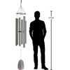 image:imageWoodstock Chimes Signature Collection Bells of Paradise Bronze 32 Decor Designs Wind Chimes for Outdoor Patio Home or Garden Dcor BPMBRSilver
