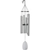 image:imageWoodstock Chimes Signature Collection Bells of Paradise Silver 32 Decor Designs Wind Chimes for Outdoor Patio Home or Garden Dcor BPMS