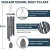 image:imageWoodstock Chimes Signature Collection Chimes of Bali 25 Silver World Music Wind Chimes for Outdoor Patio Home or Garden Decor BWAS