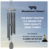 image:imageWoodstock Chimes Signature Collection Chimes of Bali 25 Silver World Music Wind Chimes for Outdoor Patio Home or Garden Decor BWAS