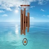 image:imageWoodstock Chimes Signature Collection Chimes of Crystal Silence Medium 27 Antique Silver Wind Chime for Outdoor Patio Home or Garden Decor SLCASMedium  Bronze