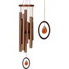 image:imageWoodstock Chimes Signature Collection Chimes of Crystal Silence Medium 27 Antique Silver Wind Chime for Outdoor Patio Home or Garden Decor SLCASMedium  Bronze