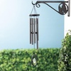 image:imageWoodstock Chimes Signature Collection Chimes of Crystal Silence Medium 27 Antique Silver Wind Chime for Outdoor Patio Home or Garden Decor SLCASSmall  Antique Silver