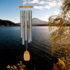 image:imageWoodstock Chimes Signature Collection Chimes of Kyoto 25 World Music Wind Chimes for Outdoor Patio Home or Garden Dcor KWSSilver