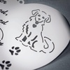 image:imageWoodstock Chimes Signature Collection Chimes of Remembrance 26 Forever Heart Dog Silver Wind Chimes for Outdoor Patio Home or Garden Dcor RMFHD26 Forever Heart Dog