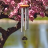 image:imageWoodstock Chimes Signature Collection Chimes of Remembrance 26 Not Forgotten Silver Wind Chimes for Outdoor Patio Home or Garden Dcor RMNF26 Song of Remembrance