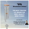 image:imageWoodstock Chimes Signature Collection Chimes of Remembrance 26 Not Forgotten Silver Wind Chimes for Outdoor Patio Home or Garden Dcor RMNF26 Song of Remembrance