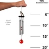 image:imageWoodstock Chimes Signature Collection Crystal Cardinal Chime 18 Decor Designs Wind Chimes for Outdoor Patio Home or Garden Dcor WFCRD
