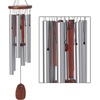 image:imageWoodstock Chimes Signature Collection Singing in The Rain Chime 25 Silver Wind Chimes for Outdoor Patio Home or Garden Dcor RAINMedium