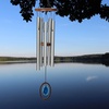 image:imageWoodstock Chimes Signature Collection Woodstock Agate Chime Large 25 Blue Decor Designs Wind Chimes for Outdoor Patio Home or Garden Dcor WAGBLLBlue