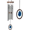 image:imageWoodstock Chimes Signature Collection Woodstock Agate Chime Large 25 Blue Decor Designs Wind Chimes for Outdoor Patio Home or Garden Dcor WAGBLLBlue