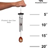 image:imageWoodstock Chimes Signature Collection Woodstock Agate Chime Large 25 Blue Decor Designs Wind Chimes for Outdoor Patio Home or Garden Dcor WAGBLLBrown