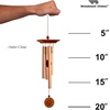 image:imageWoodstock Chimes Signature Collection Woodstock Amber Chime 20 Decor Designs Wind Chimes for Outdoor Patio Home or Garden Dcor WABR
