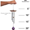 image:imageWoodstock Chimes Signature Collection Woodstock Amethyst Chime Small 21 Decor Designs Wind Chimes for Outdoor Patio Home or Garden Dcor WYBRSmall