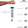 image:imageWoodstock Chimes Signature Collection Woodstock Crystal Meditation Chime 16 Silver Eastern Energies Wind Chimes for Outdoor Patio Home or Garden Dcor CCMC