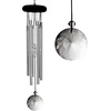 image:imageWoodstock Chimes Signature Collection Woodstock Crystal Meditation Chime 16 Silver Eastern Energies Wind Chimes for Outdoor Patio Home or Garden Dcor CCMC