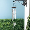 image:imageWoodstock Chimes Signature Collection Woodstock Habitats Chime 21 Silver Wind Chimes for Outdoor Patio Home or Garden Decor HCMHCardinal