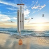 image:imageWoodstock Chimes Signature Collection Woodstock Mindfulness Chime Large 44 Eastern Energies Wind Chimes for Outdoor Patio Home or Garden Dcor WMCLLarge