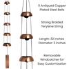 image:imageWoodstock Chimes Signature Collection Woodstock Temple Bells Quintet 32 Copper Wind Bells for Outdoor Patio Home or Garden Dcor TB5CCopper