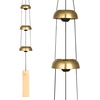 image:imageWoodstock Chimes Signature Collection Woodstock Temple Bells Trio 24 Brass Wind Bells for Outdoor Patio Home or Garden Dcor TB3