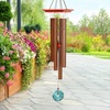 image:imageWoodstock Chimes Signature Collection Woodstock Turquoise Chime Medium 26 Decor Designs Wind Chimes for Outdoor Patio Home or Garden Dcor WTBRM