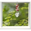 image:imageWoodstock Chimes Sun Catcher Crystal Heart Cascade 4 Ruby Red Crystal Cascading Suncatcher Hanging Window Prism for Indoor Kitchen Office Gifts Rearview Car Mirror Dcor Rainbow Makers CollectionCCHY