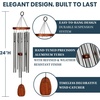 image:imageWoodstock Chimes of Comfort 24 Memorial Wind Chimes for Outdoor amp Garden Tuned to Amazing Grace Sympathy Gift Silver Aluminum Tubes Teak Wood Finish WCOC