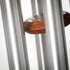 image:imageWoodstock Wind Chime for Outside Garden and Patio Decor 27 Silver Aluminium and Teakwood Wind Chimes Elegant Chime for Yard and Outdoor Gift