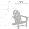 image:imageWoodstock Wind Chimes 29 Chi Energy Turquoise Chime Teak Finish Ash Wood Silver Aluminum Tube Signature Collection Windchimes for Outdoor Patio Home or Garden Dcor CETS