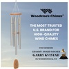 image:imageWoodstock Wind Chimes 39 Reflections Amazing Grace Large Windchime Cherry Finish Ash Wood 5 Silver Aluminum Tubes Wind Chime Inspirational Windchime Tuned to Amazing Grace Hymn