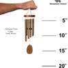 image:imageWoodstock Wind Chimes Amazing Grace Chime Wind Chime Inspirational and Memorial Gifts Wind Chimes for Outside Patio Home or Garden Decor Bronze 16 SmallBronze