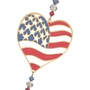 image:imageWoodstock Wind Chimes Crystal Suncatchers American Dream Flag 78 Austrian Crystals Hanging Window Ornament Sun Catcher for Indoor Outdoor Garden Dcor