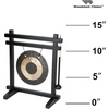 image:imageWoodstock Wind Chimes Desk Gong Brass HandHammered Bronze Medium 12  Inch Tall for Meditation Yoga Classrooms Offices Great for Awareness RelaxationBlackBronze