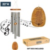 image:imageWoodstock Wind Chimes For Outside Outdoor Garden Patio and Front Porch Decor Inspirational and Memorial Chime 22 Reflections Irish Blessing Wind Chime Silver Gifts WRIB