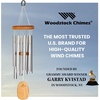 image:imageWoodstock Wind Chimes Garden Decor for Outside Outdoor Patio Decor 56 Inspirational and Memorial Sympathy Wind Chime Porch Decor Gregorian Wind Chime Baritone Deep Toned Sound Silver Wind ChimesGBSSilver