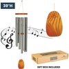 image:imageWoodstock Wind Chimes Garden Decor for Outside Outdoor Patio Decor 56 Inspirational and Memorial Sympathy Wind Chime Porch Decor Gregorian Wind Chime Baritone Deep Toned Sound Silver Wind ChimesGBSSilver