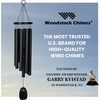 image:imageWoodstock Wind Chimes Garden Decor for Outside Outdoor Patio Decor 56 Inspirational and Memorial Sympathy Wind Chime Porch Decor Gregorian Wind Chime Baritone Deep Toned Sound Silver Wind ChimesGBSAlto Black