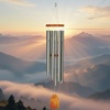 image:imageWoodstock Wind Chimes Garden Decor for Outside Outdoor Patio Decor 56 Inspirational and Memorial Sympathy Wind Chime Porch Decor Gregorian Wind Chime Baritone Deep Toned Sound Silver Wind ChimesGBSSilver