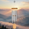 image:imageWoodstock Wind Chimes Garden Decor for Outside Outdoor Patio Decor 56 Inspirational and Memorial Sympathy Wind Chime Porch Decor Gregorian Wind Chime Baritone Deep Toned Sound Silver Wind ChimesGBSSilver